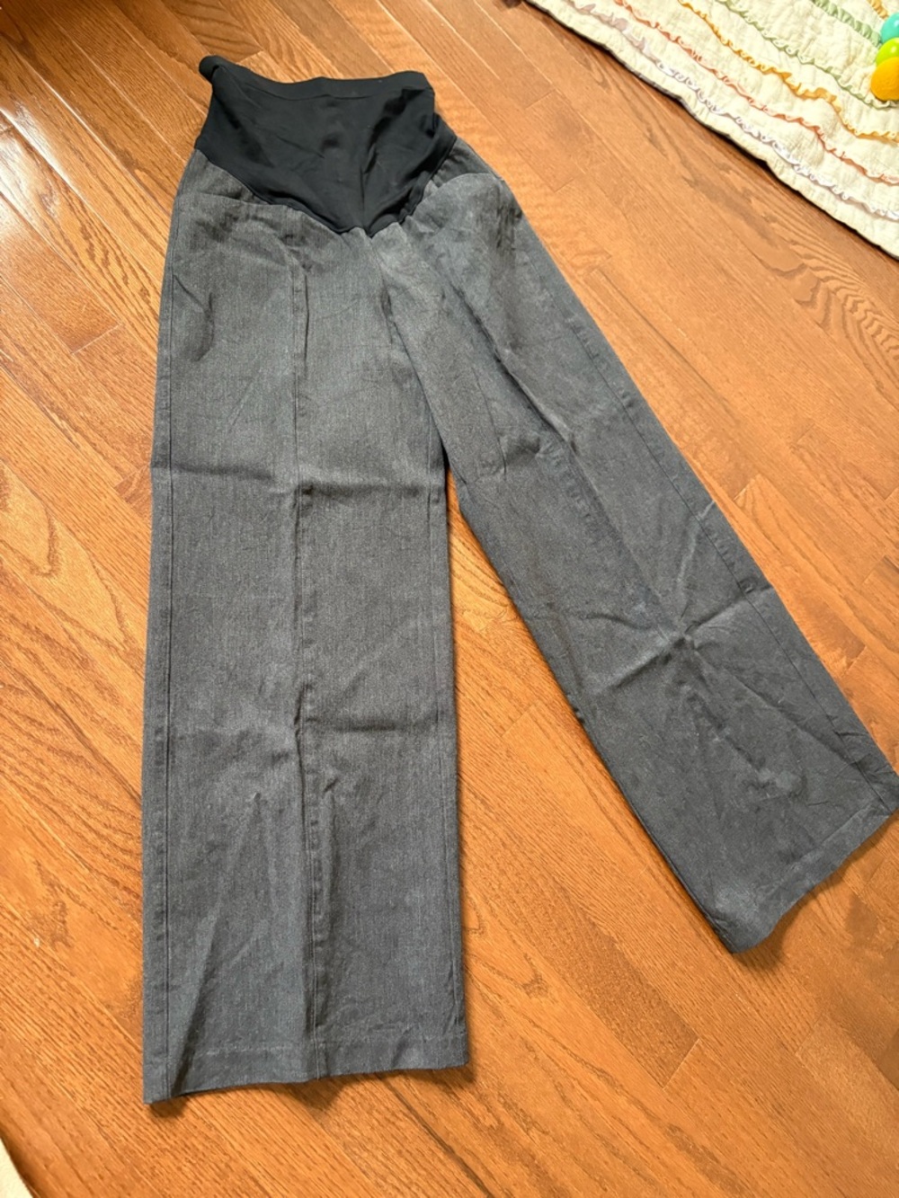 Old Navy Maternity Wide Leg Pants - Grey - work trouser